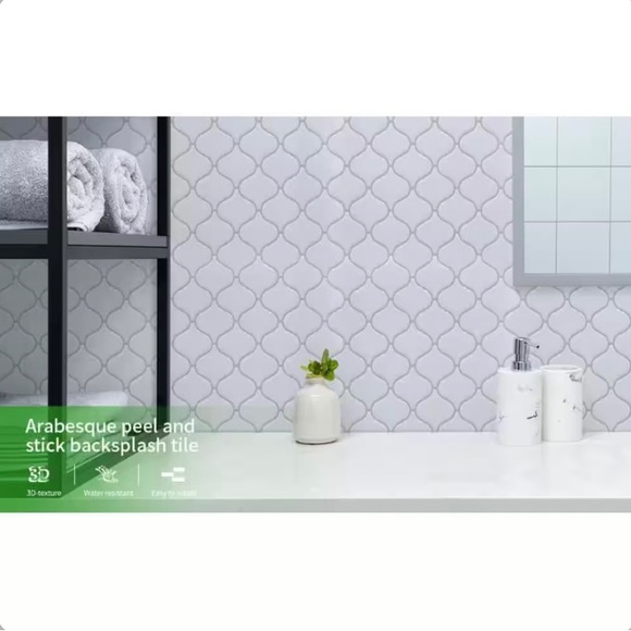 12 in. x 12 in.Peel and Stick Tile, Stick on Backsplash for Kitchen and Bathroom - Picture 5 of 7